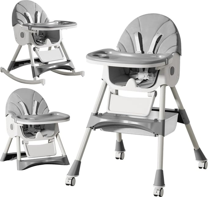 Multifunctionele 6-in-1 Kinderstoel voor Baby's en Peuters