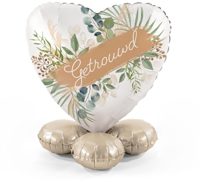Getrouwd - Ballonnen set met standaard - Everloon
