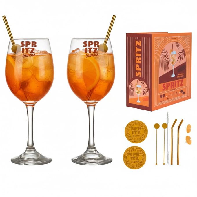 Cook Concept Spritz Cocktail Giftset - 10-delig - luxe cadeauset - glazen - vaderdag / moederdag