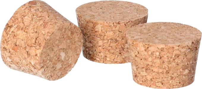 CM Hobby/diy kurken - 3x - 3 x 2 cm - knutsel kurk - hobby en creatief