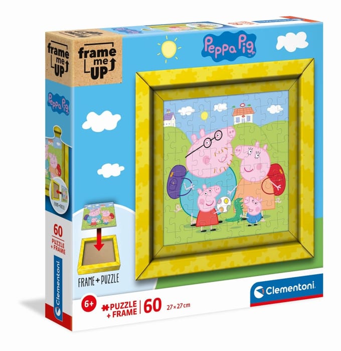 Clementoni Frame Me Up - Peppa Pig - 60 stukjes.