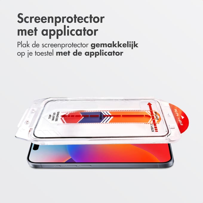 Accezz Screen Protector - Geschikt voor Apple iPhone 17 Pro - Gehard Glas Screenprotector + Applicator - 2-pack