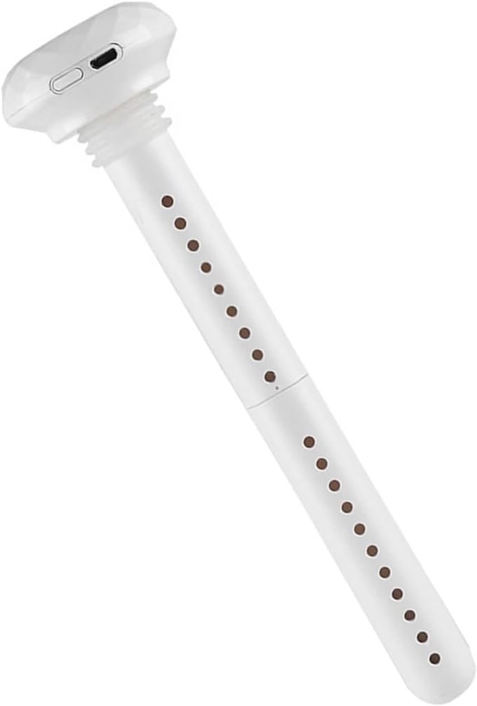 Desktop Luchtbevochtiger - Draagbare Vernevelaar - Huid Hydrateren - Tankloos Ontwerp - 22x6x6 cm - Wit
