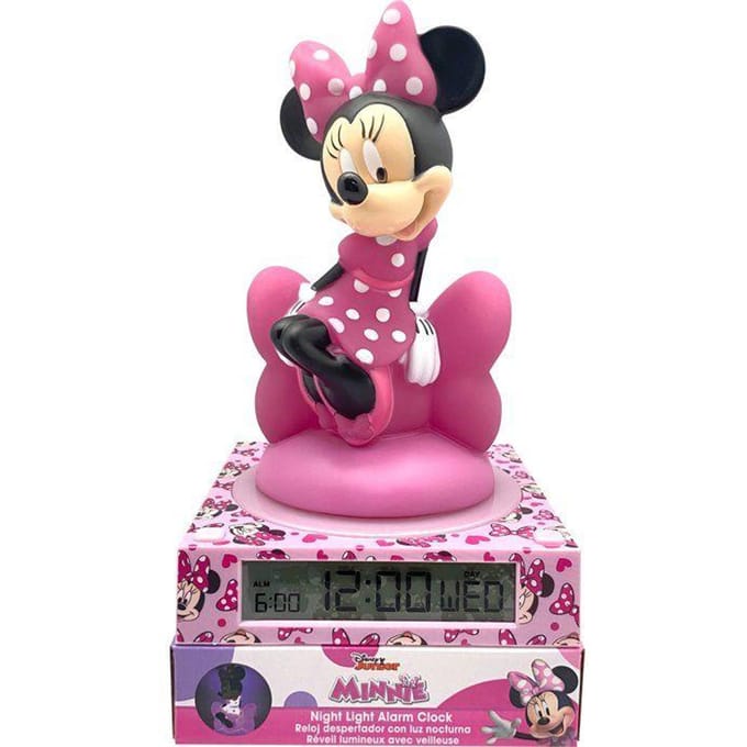 Reveil figurine 3D lumineuse - KIDS LICENSING - Minnie - Des 3 ans