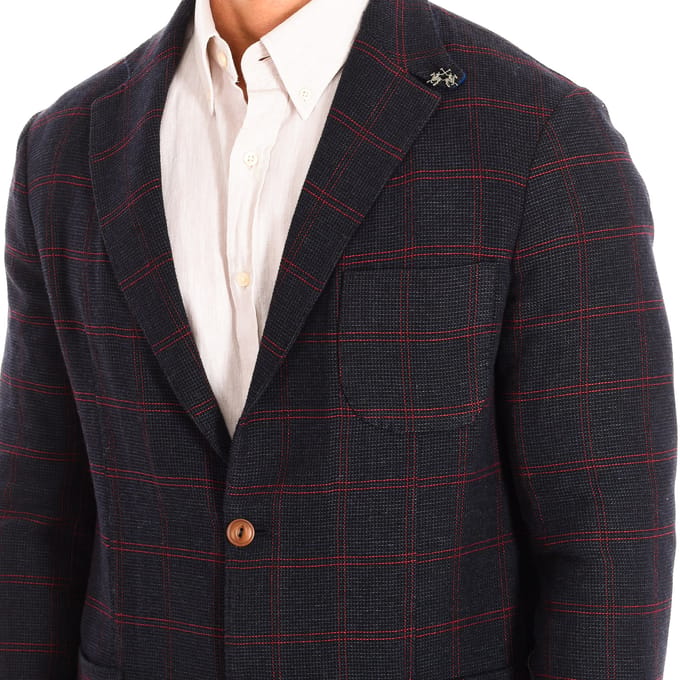 Regular fit blazer met lange mouwen en knoopsluiting TMJ002-JQ036 man