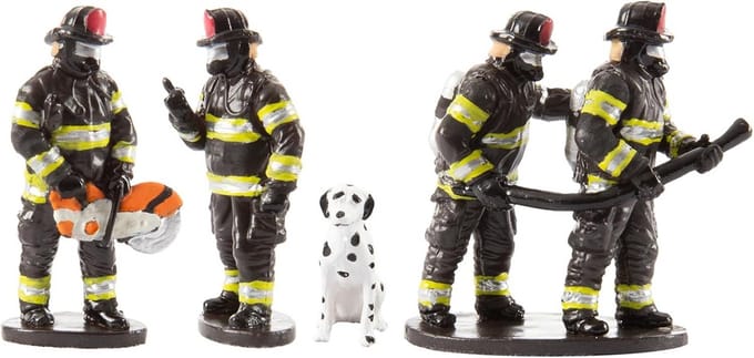 Lionel Brandweerman Figuren en Hond