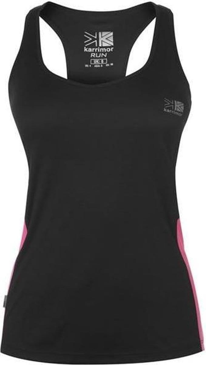 Karrimor - Hardloophemdje - Singlet - Dames - Zwart/Roze - XS