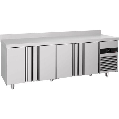 GGM Gastro Kühltisch PREMIUM - 2330x700mm - mit 4 Türen - Aufkantung