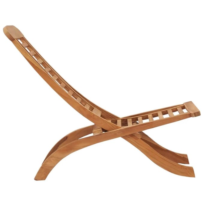 vidaXL - Opklapbare - stoel - 50x90x69 - cm - Massief - teakhout