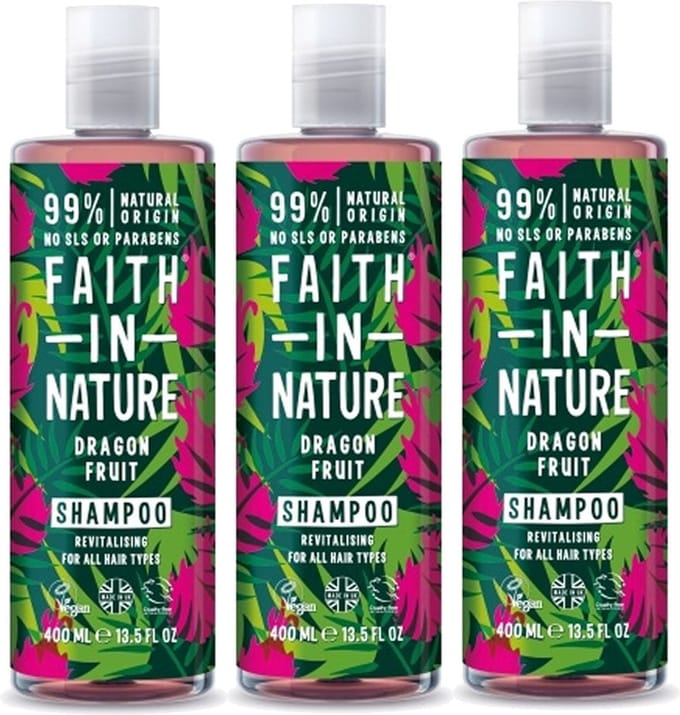 FAITH IN NATURE - Shampoo Dragon Fruit - 3 Pak
