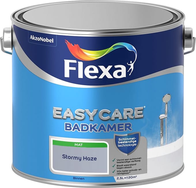 Flexa - Easycare Badkamer - Stormy Haze - Mengverf - 2,5 L