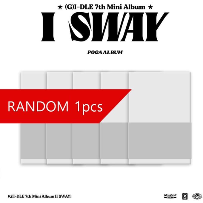 (G)I-dle - 7e mini-album I SWAY (POCA) RANDOM 1PCS black
