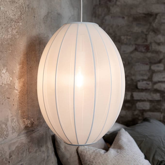Markslöjd Hanglamp Florence, wit, Ø 40 cm, nylon