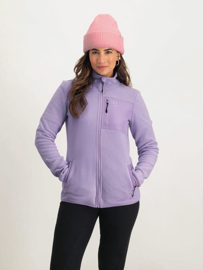 Poederbaas Four Seasons Fleece Vest - Dames - Lila - Maat M