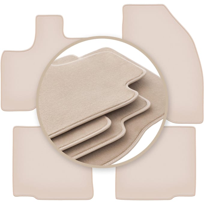 PREMIUM beige vloermatten voor: Ford Explorer MK5 SUV 2010-2019