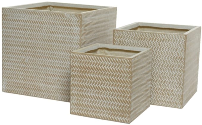 Alex planter fibreclay sand Set a 3