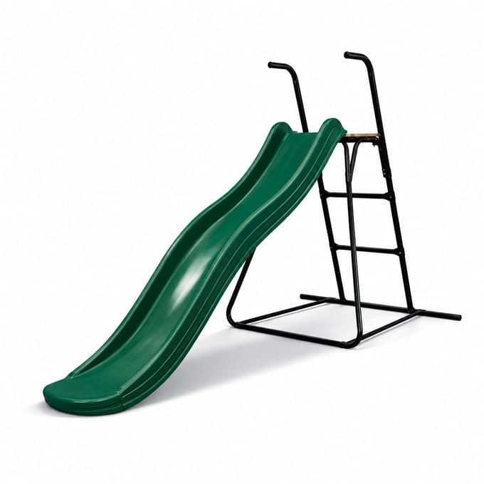 Complete Tweeb glijbaan met ladder - 175 cm - Platformhoogte 90 cm - Groen