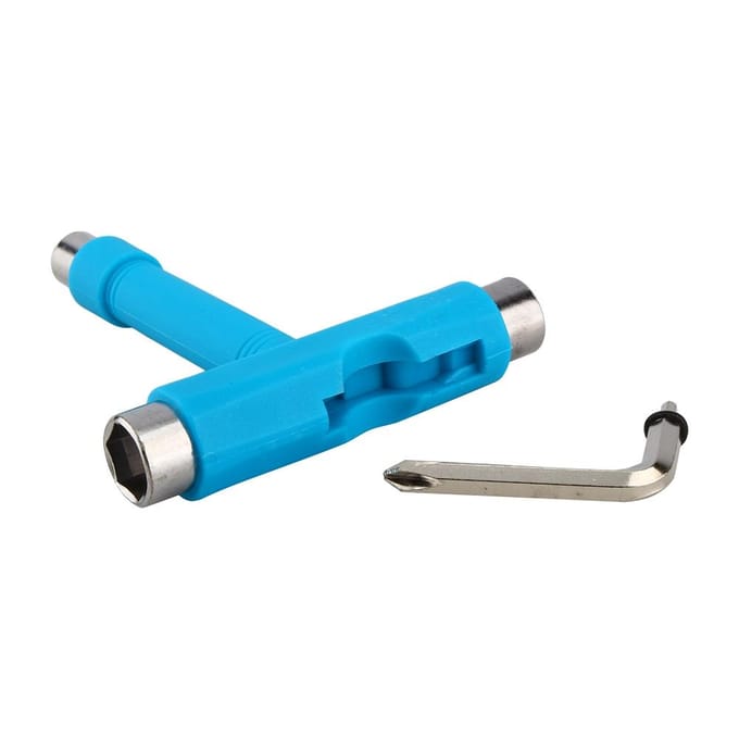 Skate Sleutel Verstelgereedschap Skateboard Longboard Alles In 1 Sleutel T Gereedschap black