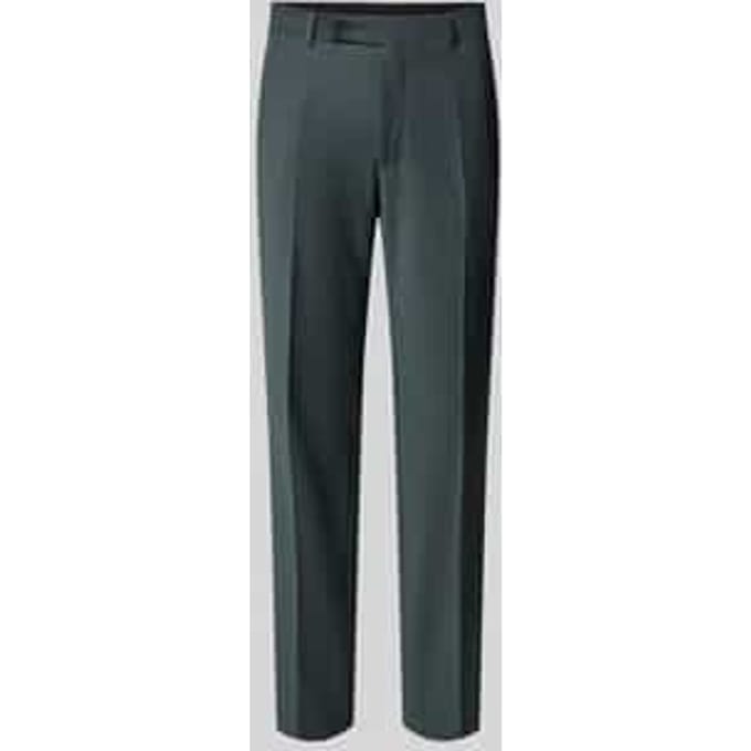 Pantalon met vouw en steekzakken
