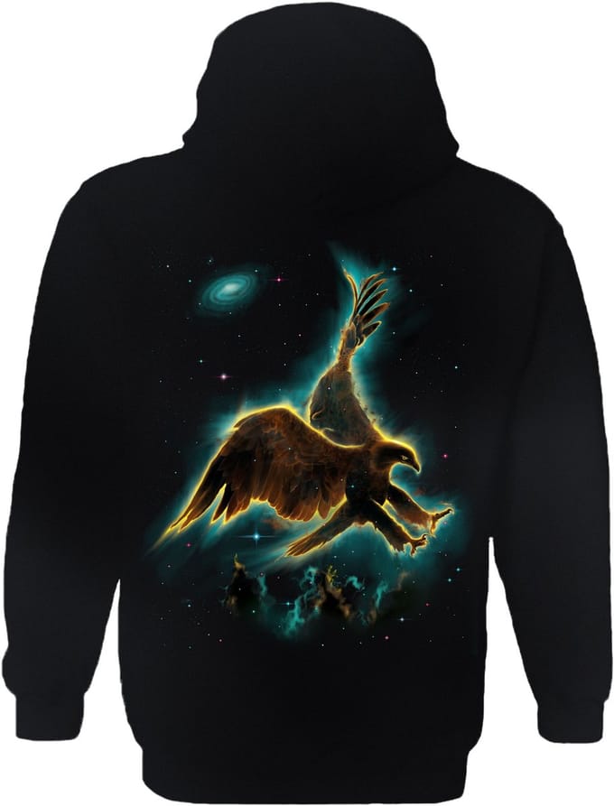 Adelaar Heelal Ruimte Eagle Galaxy The Coloured House Hoodie S