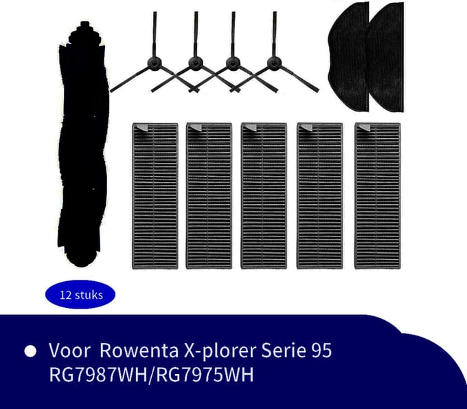 Replacements® onderdelen set geschikt voor Rowenta X-Plorer 95-Series - 12-delig