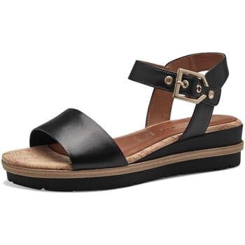 Tamaris Sandalen zwart Leer - Dames - Maat 37