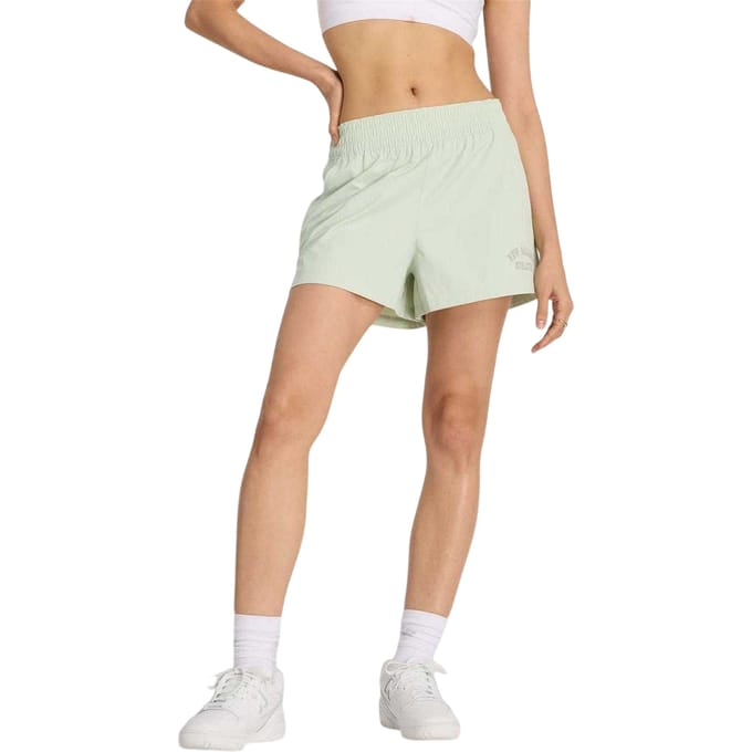 New Balance Dames/Dames Relaxed Fit Shorts (Munt)