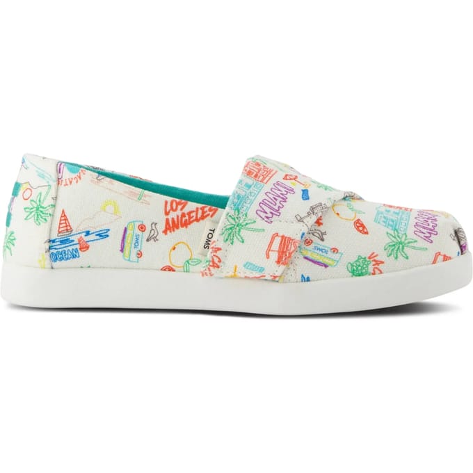 Espadrilles met print meisje Toms Classic