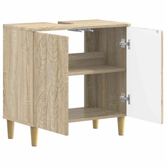 vidaXL - Wastafel - kabinet - voor - de - badkamer - DELFT - Sonoma - Eiken