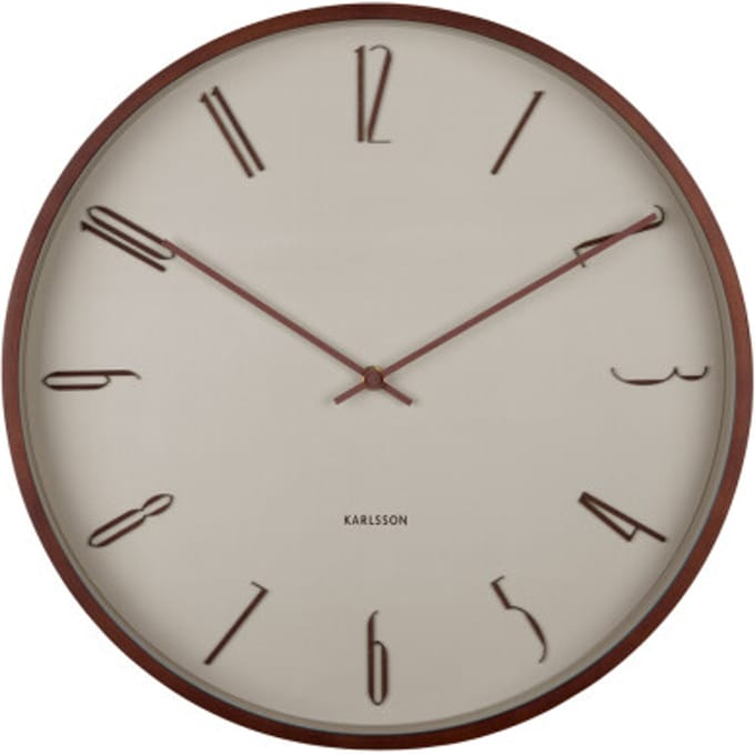 Karlsson - Wandklok Scandia - Warmgrijs- Ø40cm