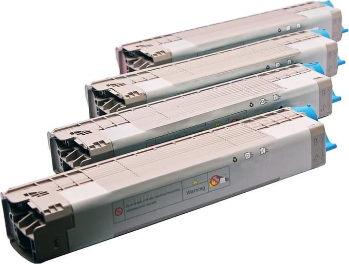 Set 4x ABC huismerk toner geschikt voor Oki C822 C822CDTN C822N C822DN C 822 C 822CDTN C 822N C 822DN