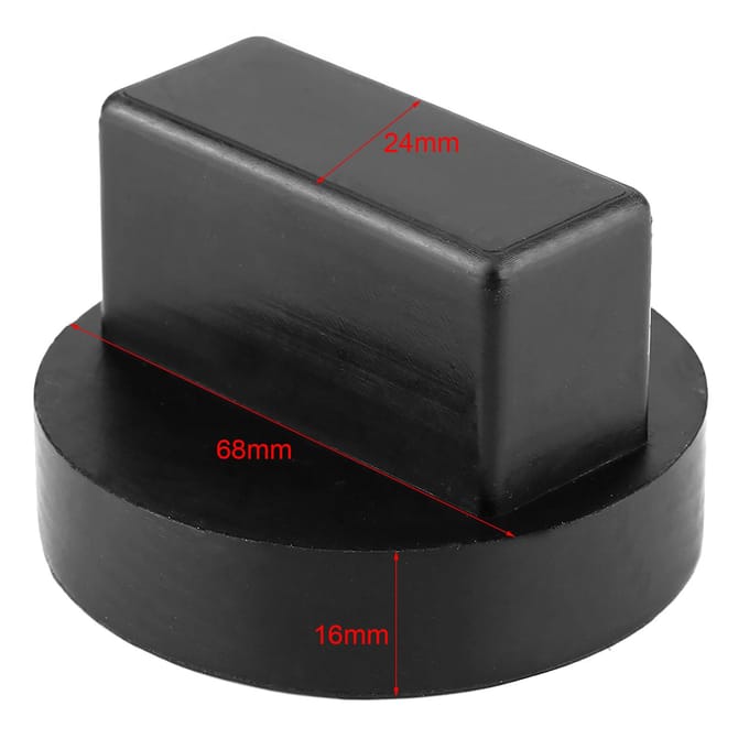 Auto Verbeterd Frame Rail Vloer Krik Ondersteuning Rubberen Pad Adapter voor Mercedes Benz black