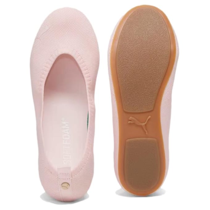 PUMA Ballet Confortable et Simple Absorbant les Chocs Durable Coupe Basse Chaussures Décontractées Baskets Femme Rose 397120-03 38 white