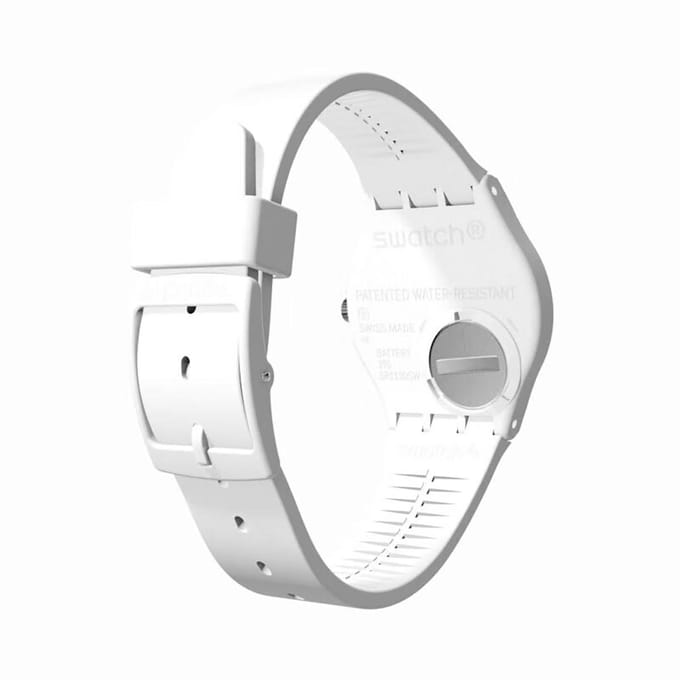 Swatch Originals Medium (34mm) SO28W107-S14 Just White Soft Horloge