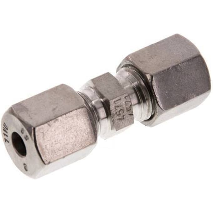 6S RVS Rechte Snijring Koppeling 630 Bar DIN 2353 - FL2S-C-ST-06-S
