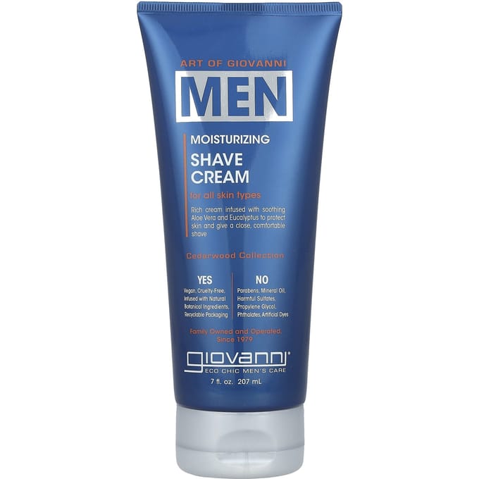 Giovanni Cosmetics - Men's Moisturizing Shave Cream - 207ml