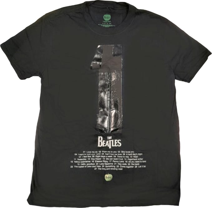 The Beatles Heren Tshirt -M- 1 Album Zwart