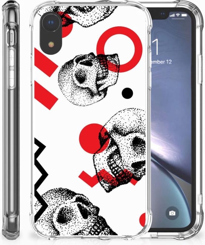 Extreme Case Apple iPhone Xr Skull Red