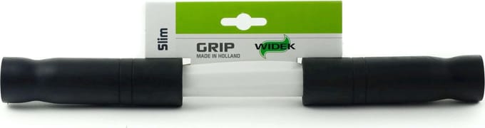 Widek Slim Style fiets handvatten - comfortabel rubber - 120 mm - zwart - set van 2