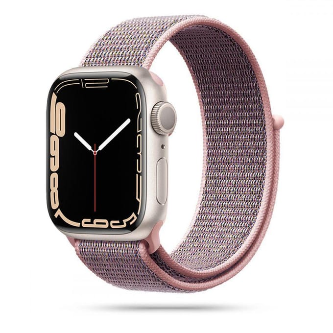 Tech-Protect Nylon Apple Watch 6 / 7 / 8 / 9 / 10 / Se (40 / 41 / 42 Mm) Sable rose black