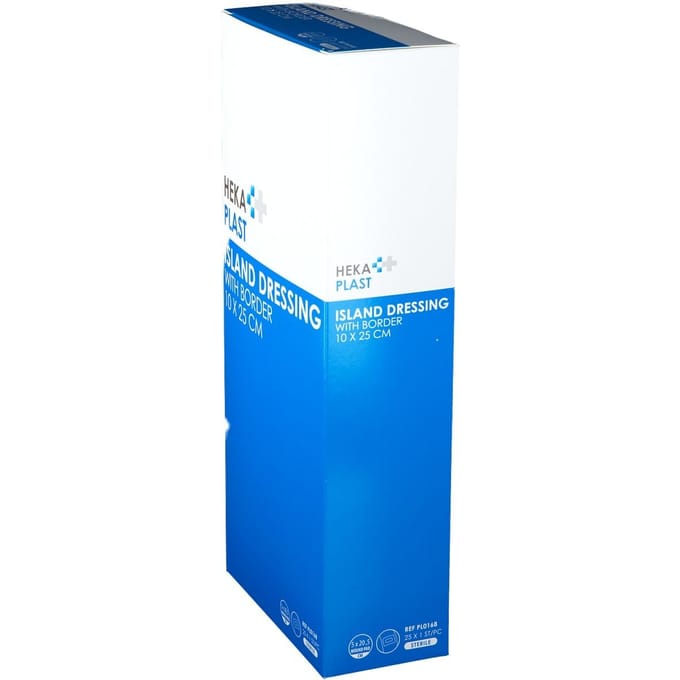 HEKA plast border 10 x 25 cm eilandpleister - steriel - 25 stuks