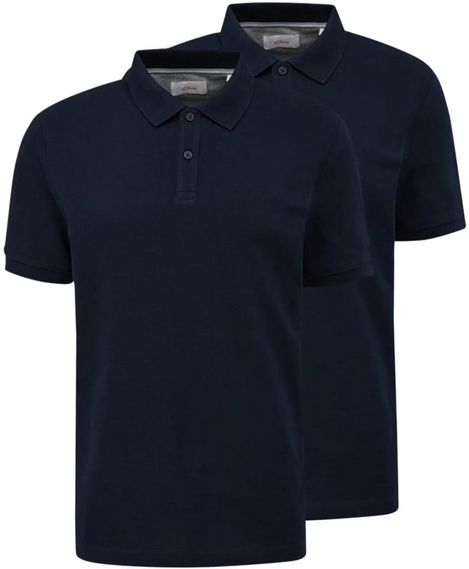s.Oliver Heren poloshirt 2 pack Basic