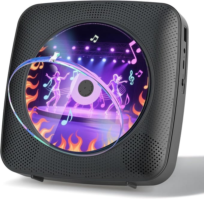 Draagbare CD Speler - Muziekspeler Discman - Kinderen Muziek Luisteren - Bluetooth FM USB