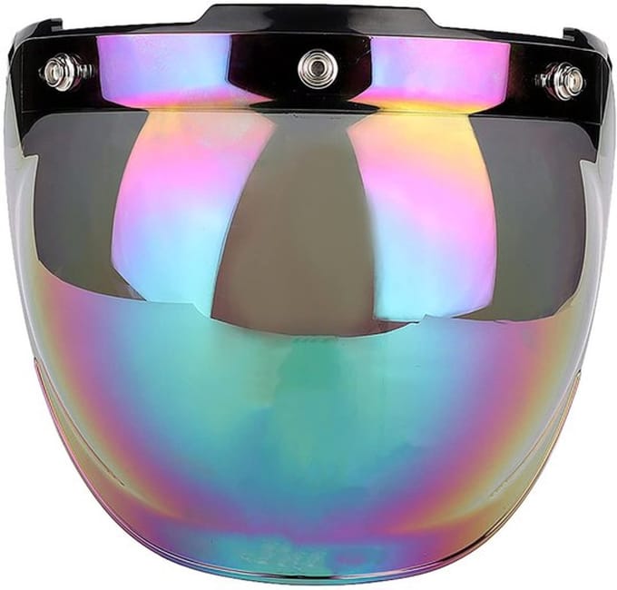 Allecto - Bubble vizier helm - motorhelm-schild - anti-condens