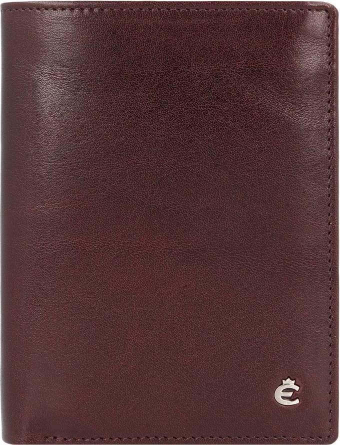 Esquire Toscana Portemonnee RFID Leer 9,5 cm - Jongens - Staand formaat - coffee