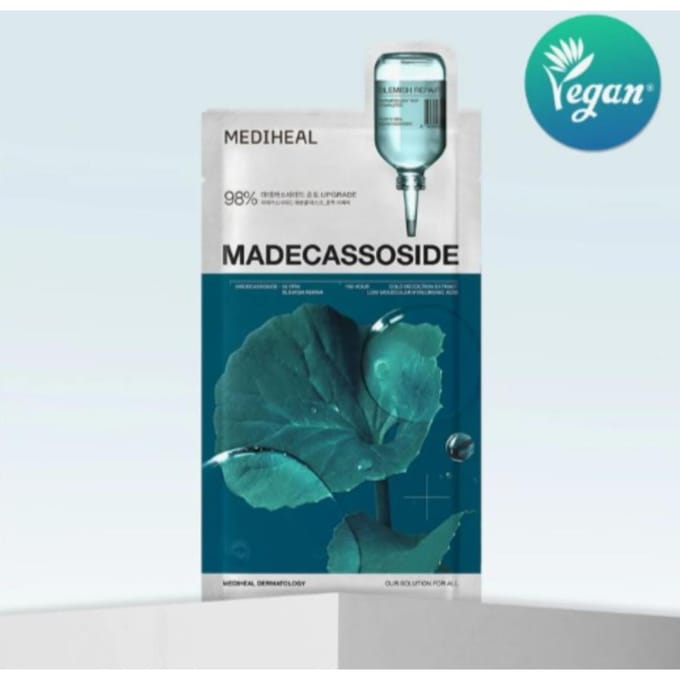 MEDIHEAL Masque Essentiel 10 pièces set Madecassoside 10ea blue