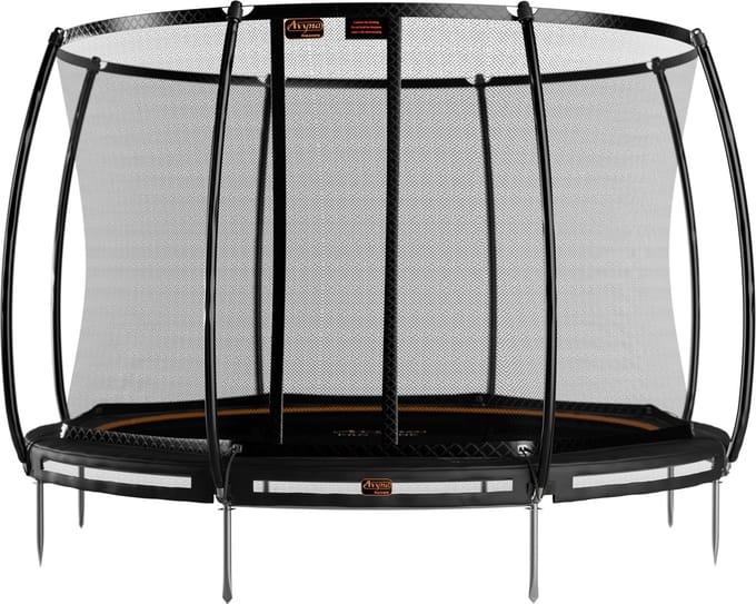 Avyna Trampoline InGround Ø365 met veiligheidsnet | Zwart