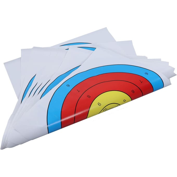 Lot de 30 cibles de tir en papier couché épais pour tir à l'arc, pour arc classique de compétition