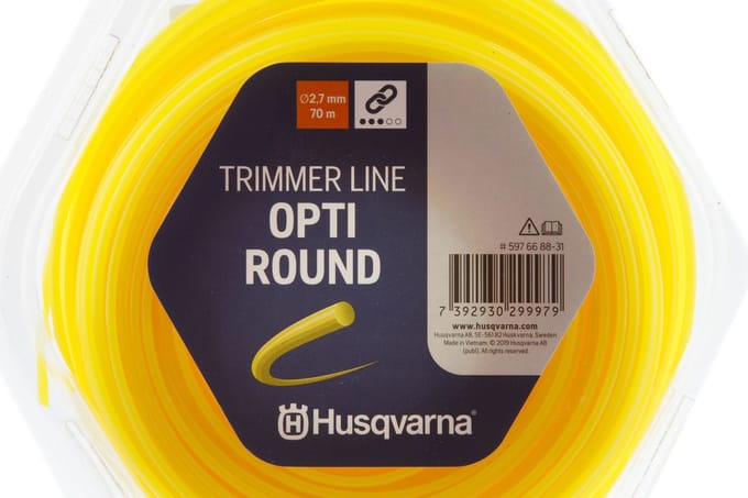 Husqvarna opti round ø2.7mm 70m geel