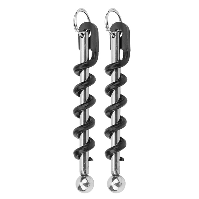 2 Stuks Zwart Draagbaar Roestvrij Staal Wijn Bier Flesopener Kurkentrekker Keukenaccessoires black
